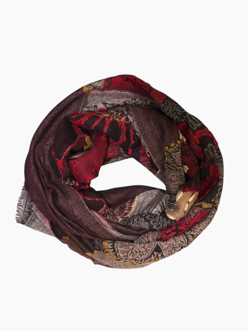 Palombina Trachtentuch Ezio bordeaux 70x180cm
