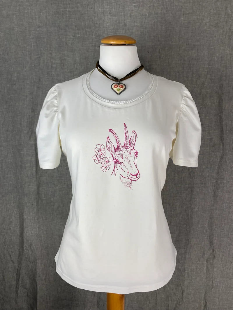 Trachtenshirt Gams pink