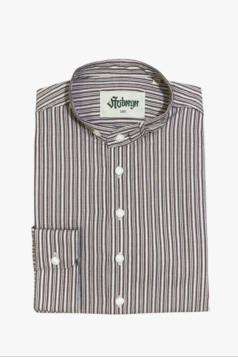 Arzberger Schlupfhemd 11-5838 bordeaux gestreift