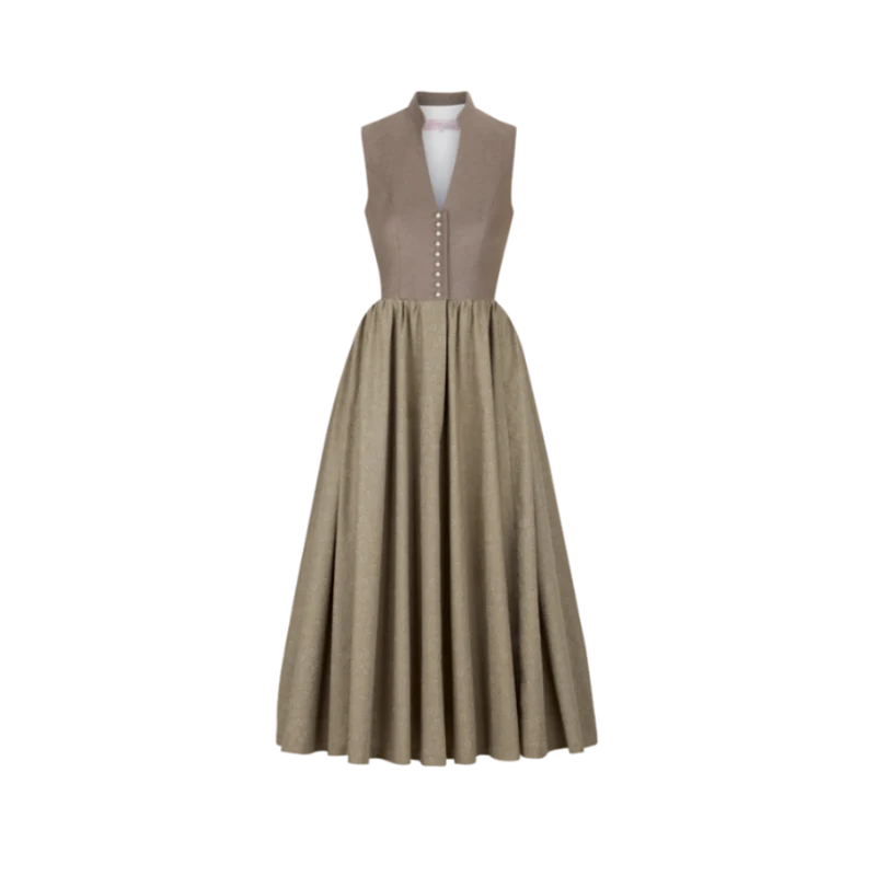 Midi Dirndl Sophie in Taupe