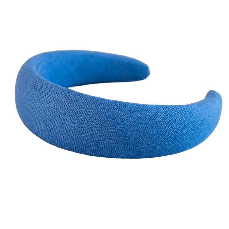 Haarreif Josefine Leinen Kornblumenblau