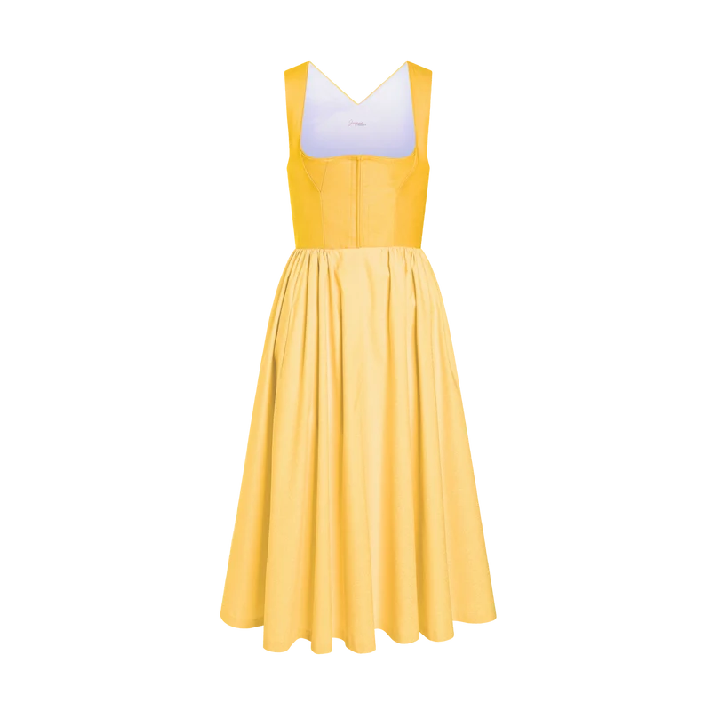 Midi Dirndl Josefine in Gelb