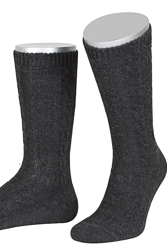 Lusana Schoppersocken L5697-02 Anthra