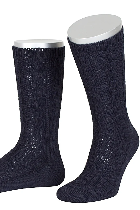 Lusana Schoppersocken L5697 Marine