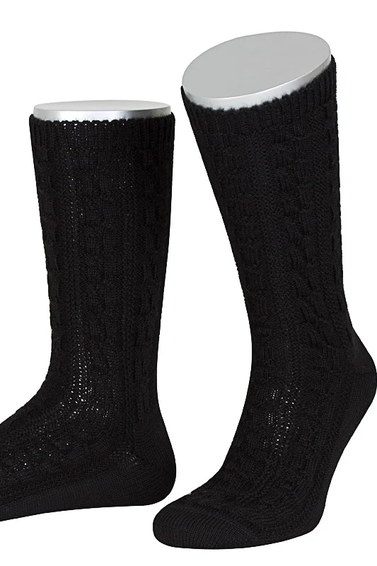 Lusana Schoppersocken L5697 Schwarz