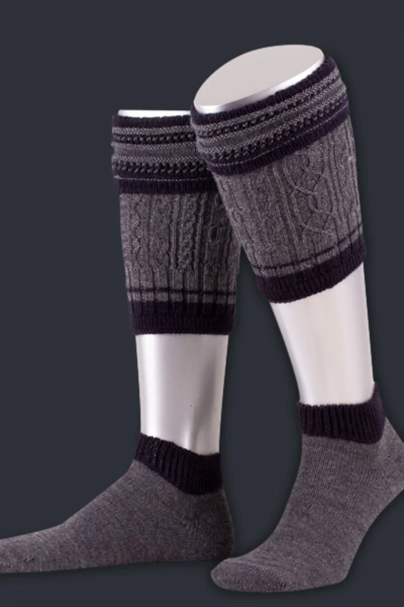 Lusana Loferlset L2451 Grau/Marine