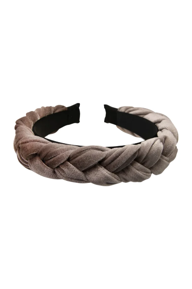 Alpenflüstern Haarreif Flechtoptik taupe