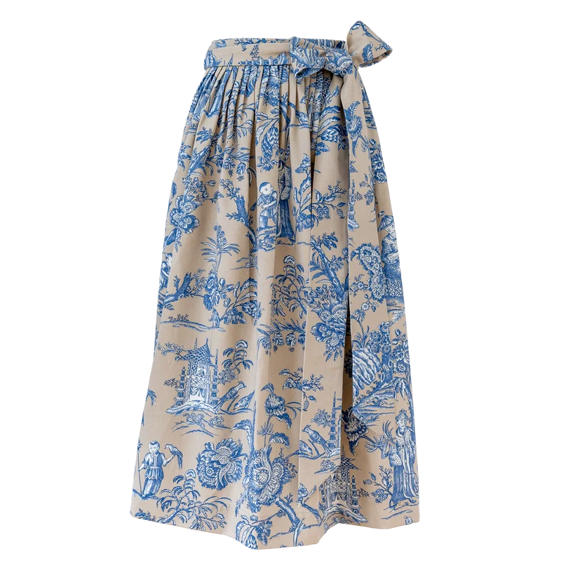 Baumwoll-Dirndlschürze "Louise Bleu"