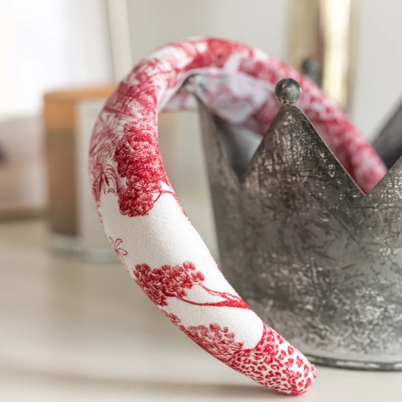 Haarreif - Headband Elena Rot - schmal
