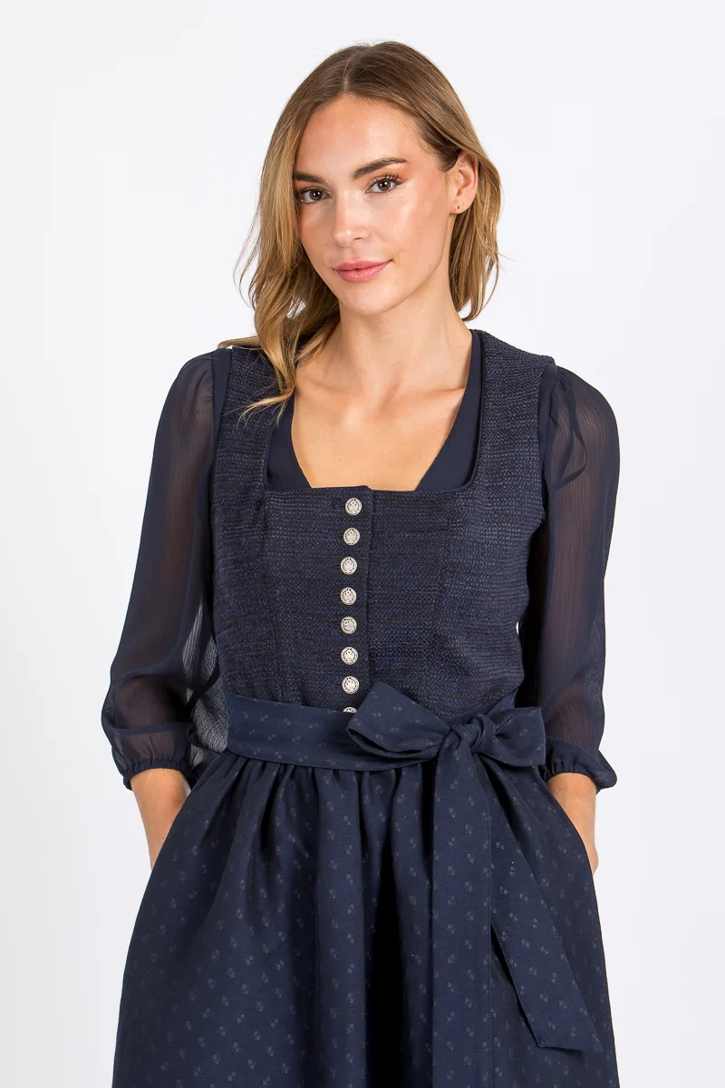 Wenger Dirndlbluse Petra marine