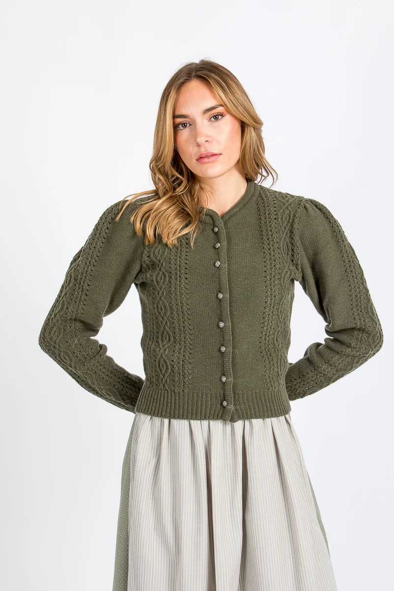 Berwin & Wolff Strickjacke 16226 olivgrün