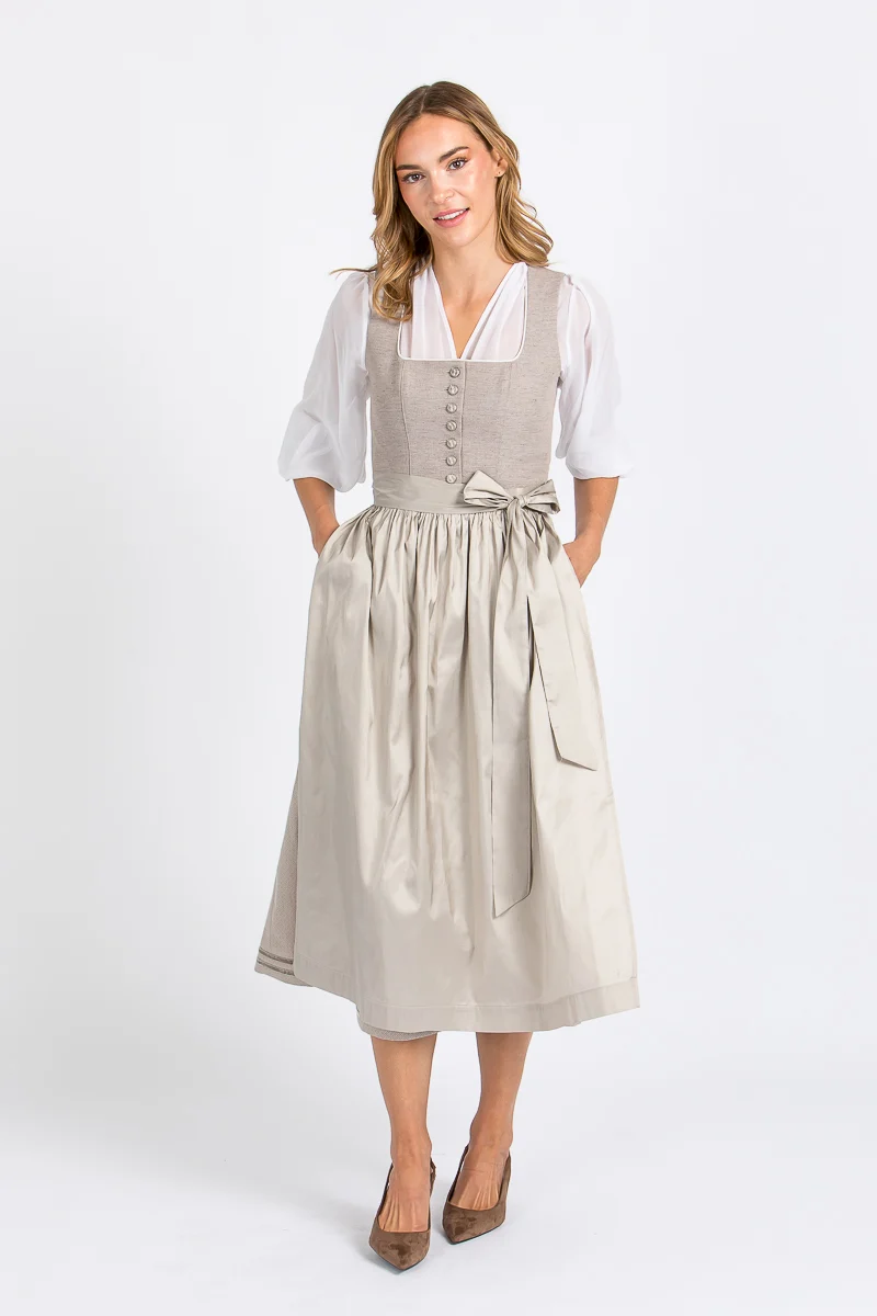 Almliebe Dirndl Mitzi Creme Seide