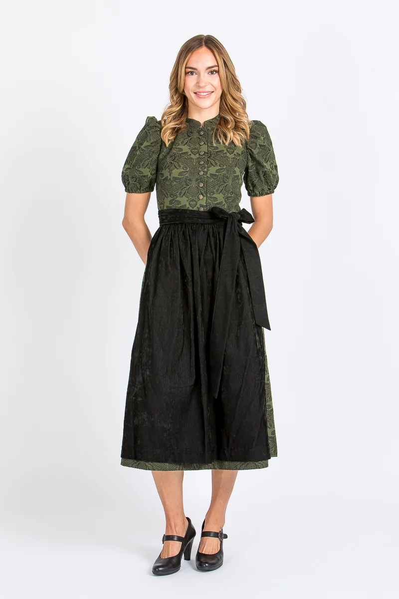 Almliebe Ärmeldirndl Therese khaki