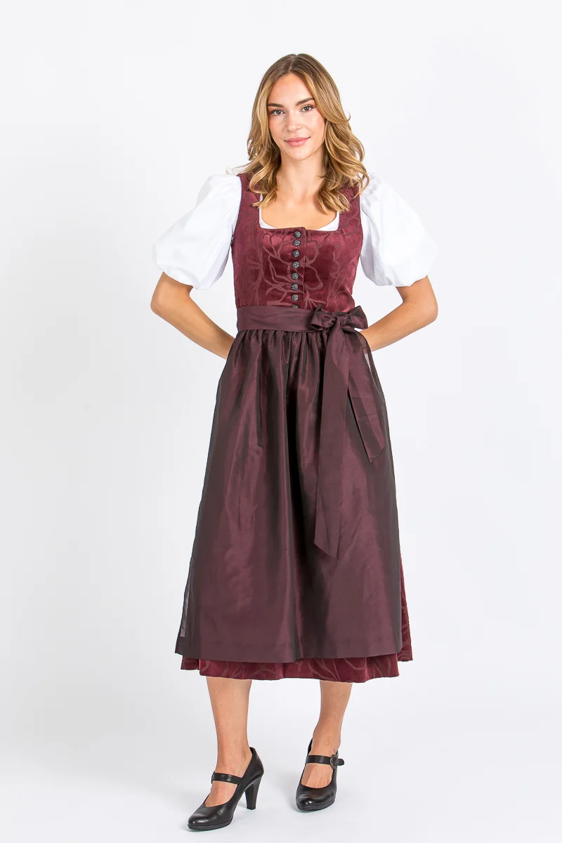 Almliebe Dirndl Loni bordeaux