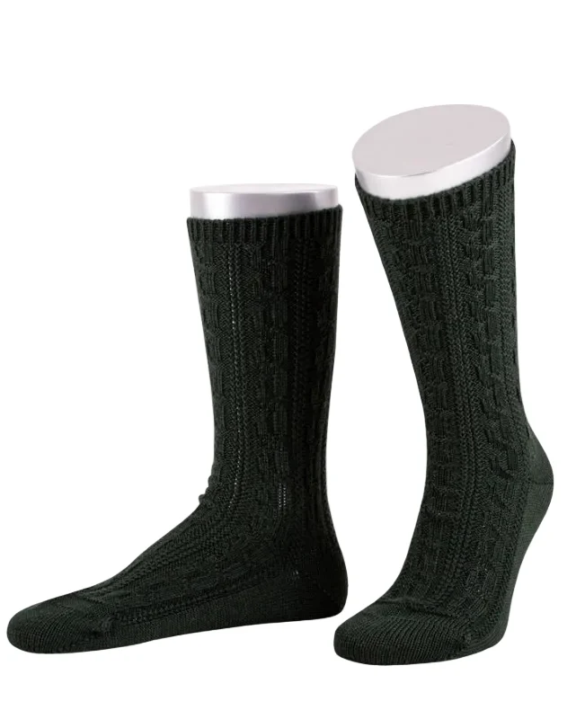 Lusana Schoppersocken L5697 Lodengrün