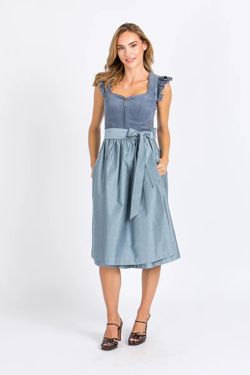Marjo Dirndl mit abnehmbaren Flügelärmel Ansfelden blau
