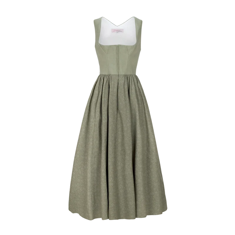 Midi Dirndl Josefine in Schilf