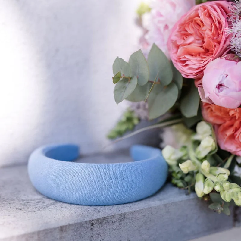 Haarreif - Headband Josefine Hellblau