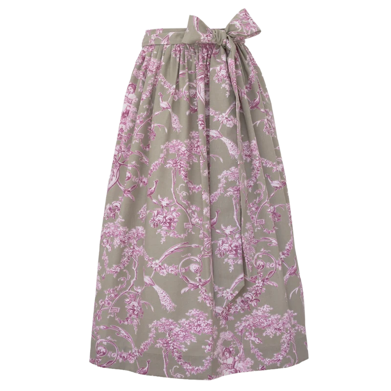 Baumwoll-Dirndlschürze "Helene" in Fuchsia