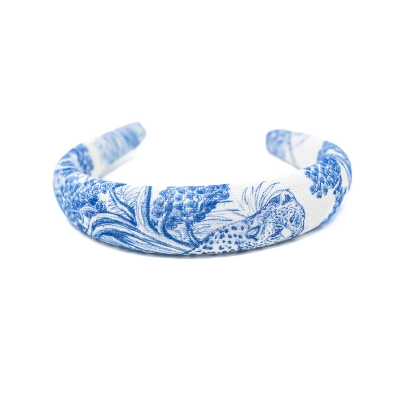 Haarreif - Headband Elena Blau - Schmal