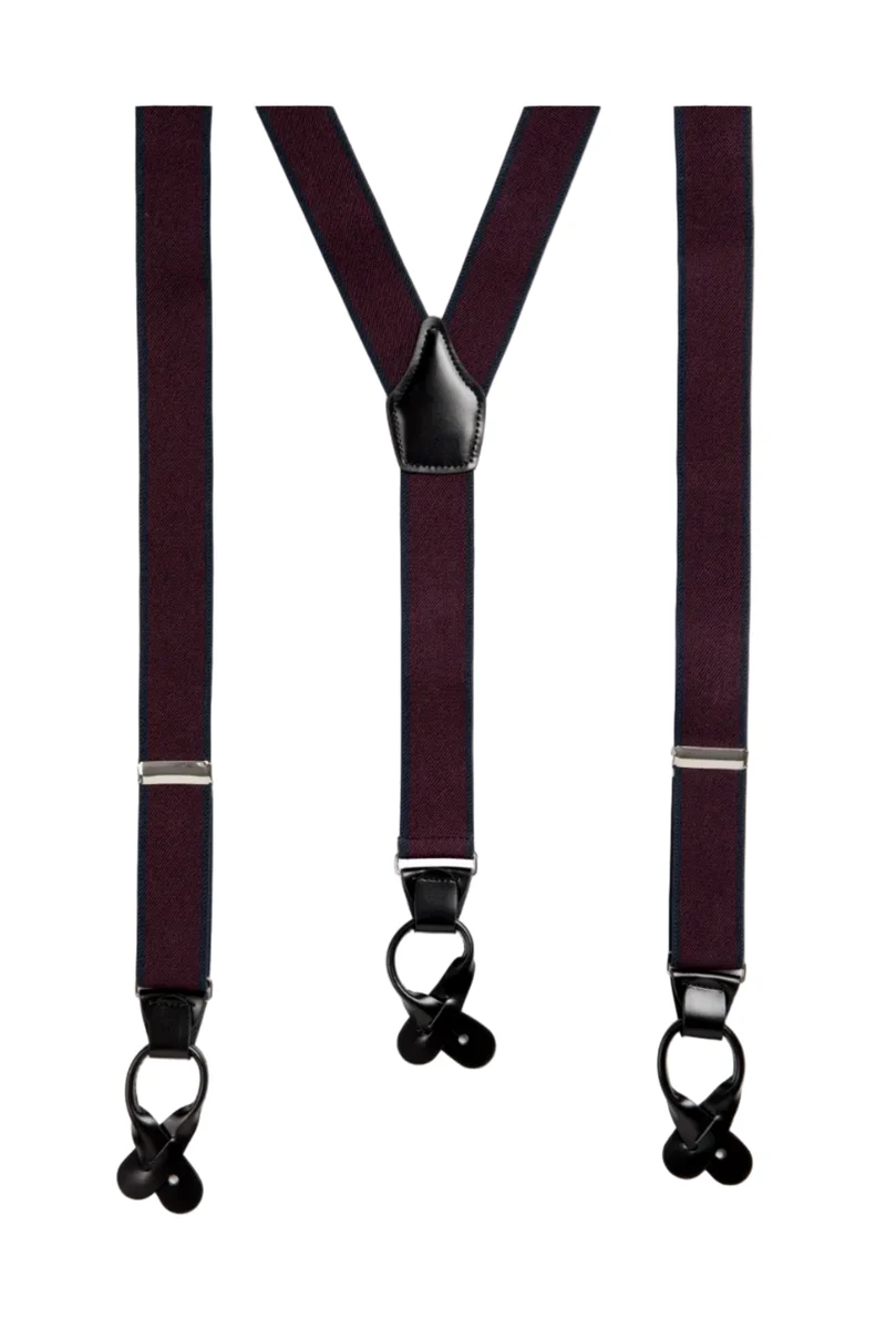 Gebrüder Orth Hosenträger Bordeaux