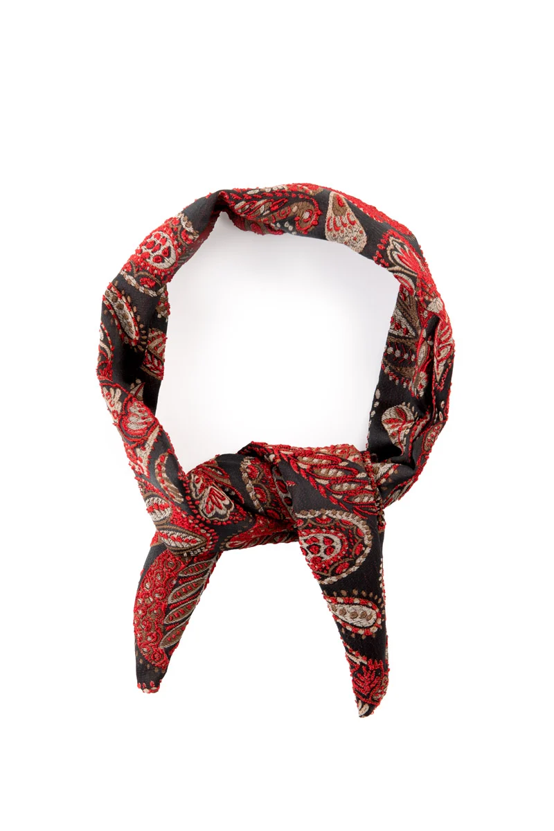 Almliebe Bandana rot gemustert