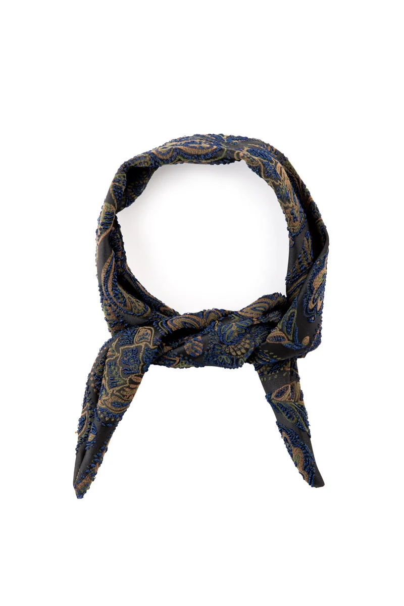 Almliebe Bandana blau gemustert