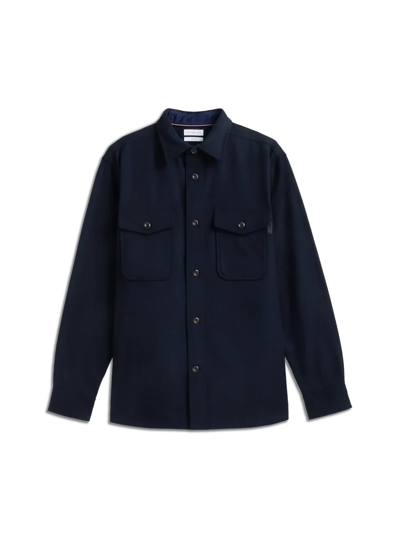 Overshirt Regular Fit aus Wollmix