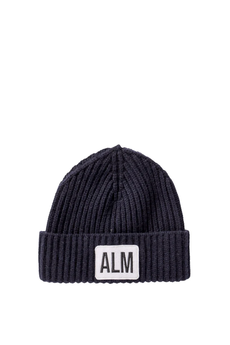 Almliebe Kaschmir Mütze Low navy