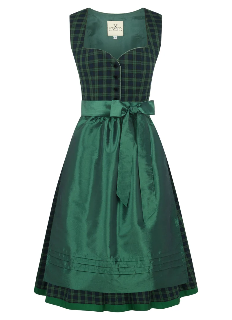 KARO DIRNDL TARTAN LOVE DUNKELBLAU/ TANNENGRÜN