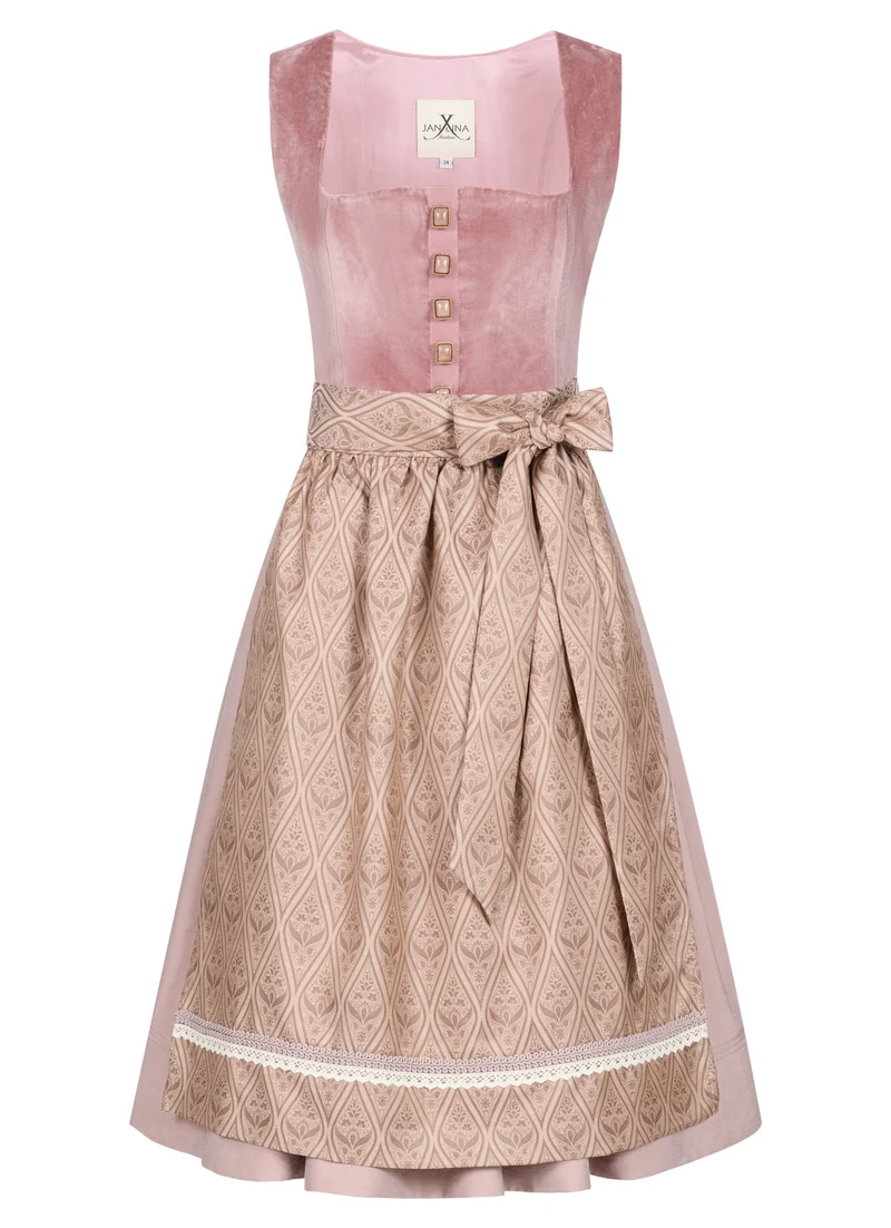 SAMT-JACQUARD DIRNDL PAISLEY BOUQUET ALTROSE