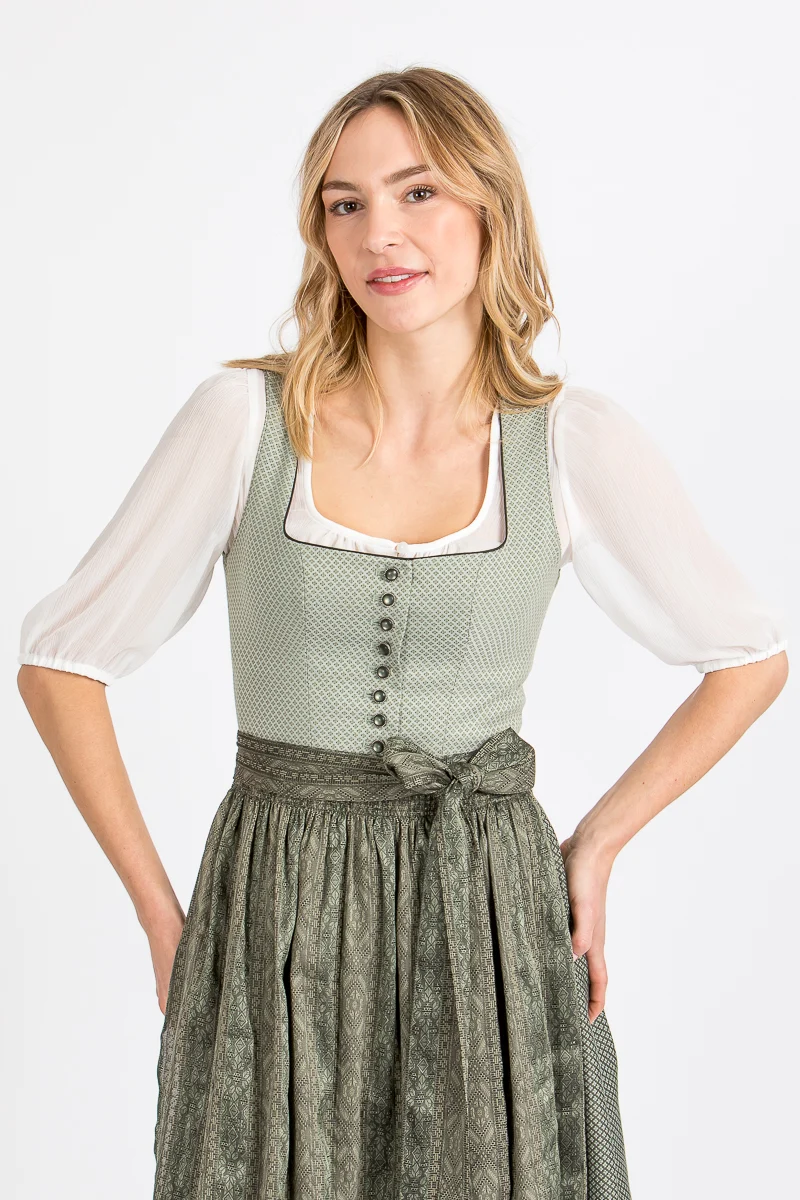 Wenger Dirndlbluse Ulli Chiffon Ecru