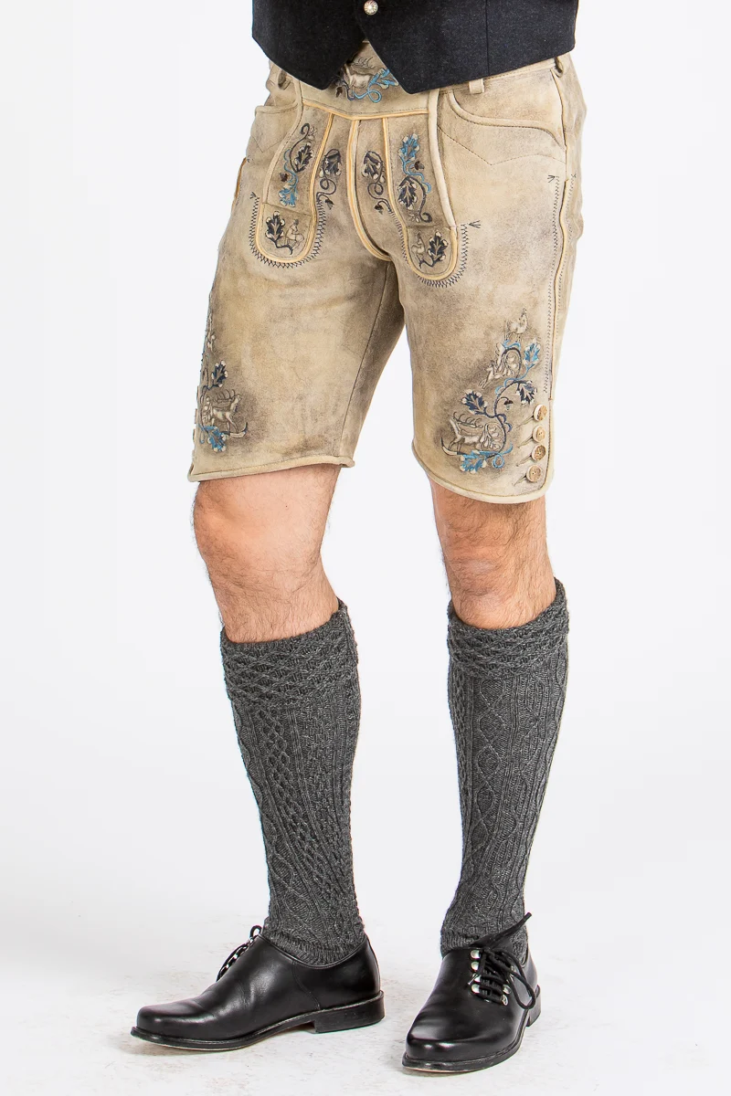 Kurze Beckert Lederhose Bischofswiesen Baileys Blau