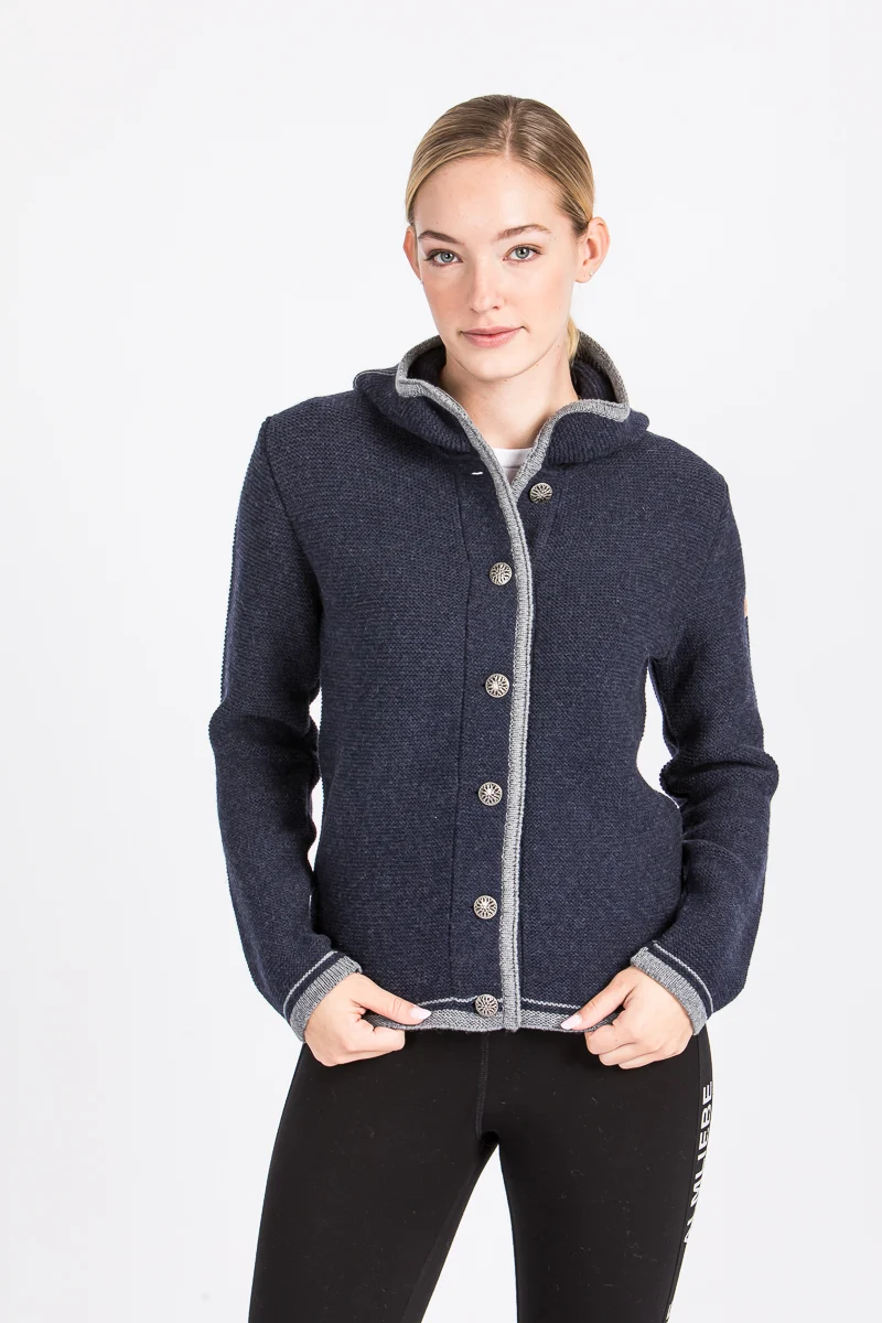 Liebling Kapuzenjanker Vera navy/grau
