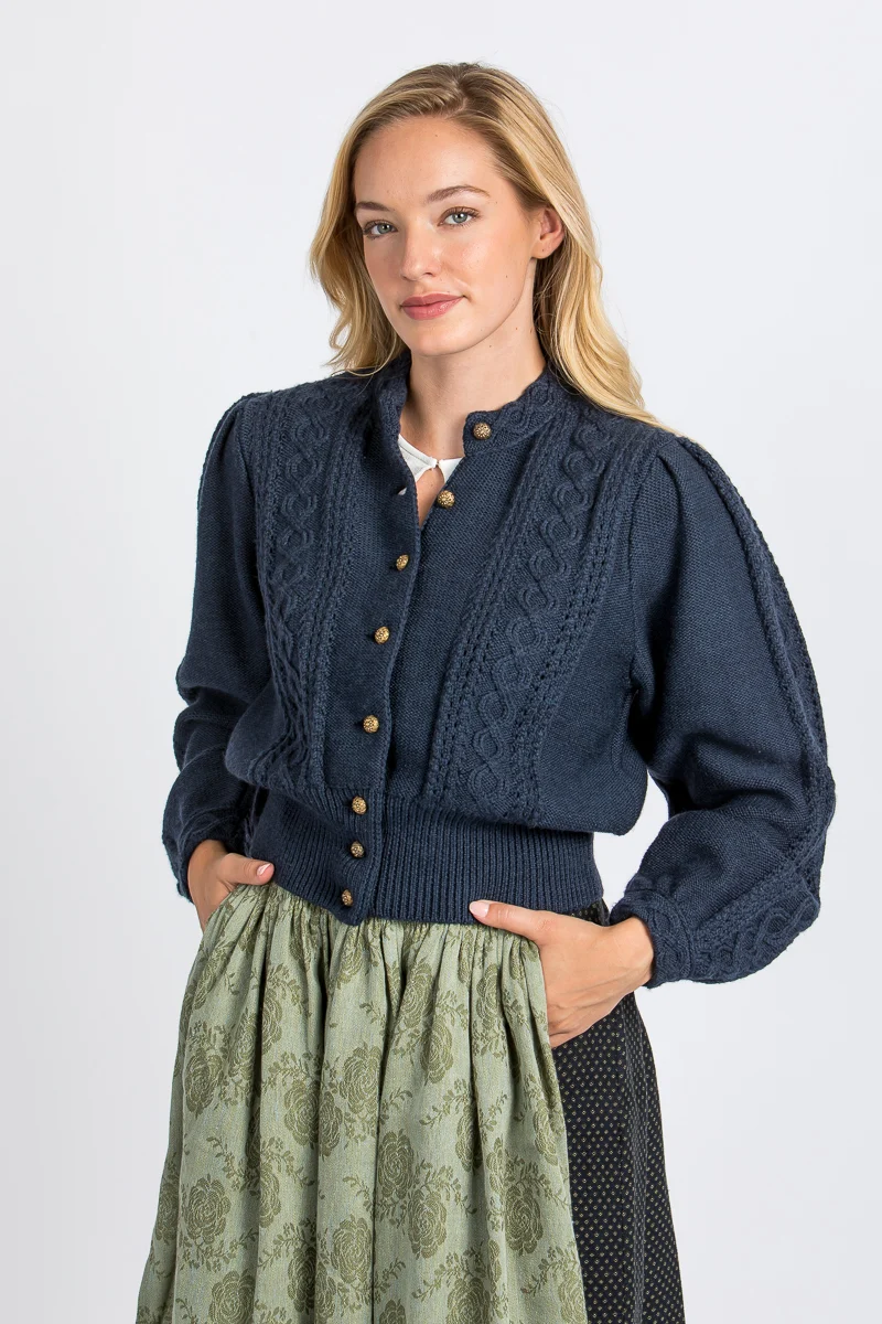Gottseidank Strickjanker Lea blau