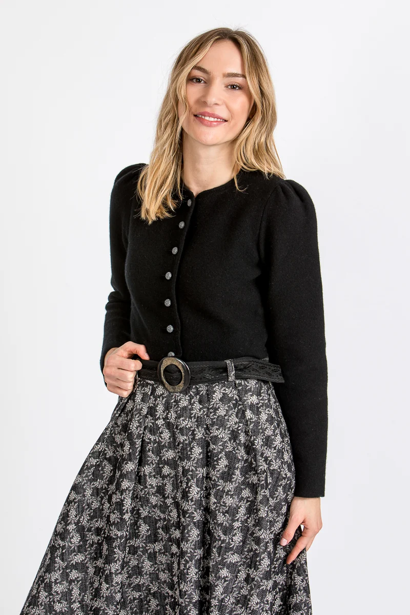 Almliebe Strickjacke Rinn schwarz