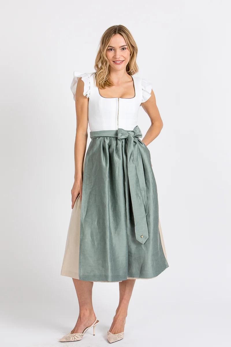 Alpenherz Dirndl mit abnehmbaren Flügelärmel Marie ecru