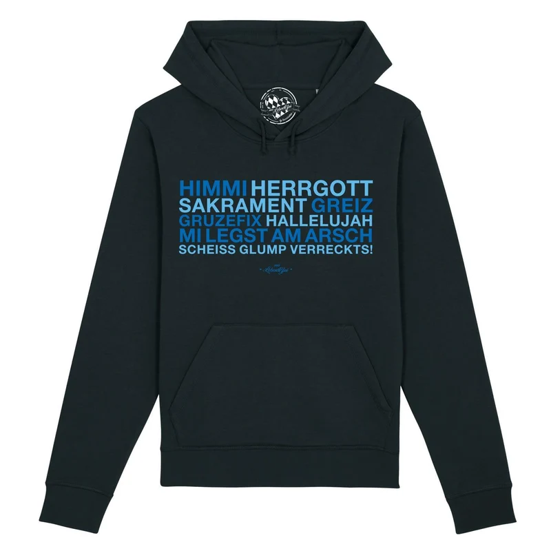 Unisex-Hoodie "Himmi Herrgott Halleluhja"