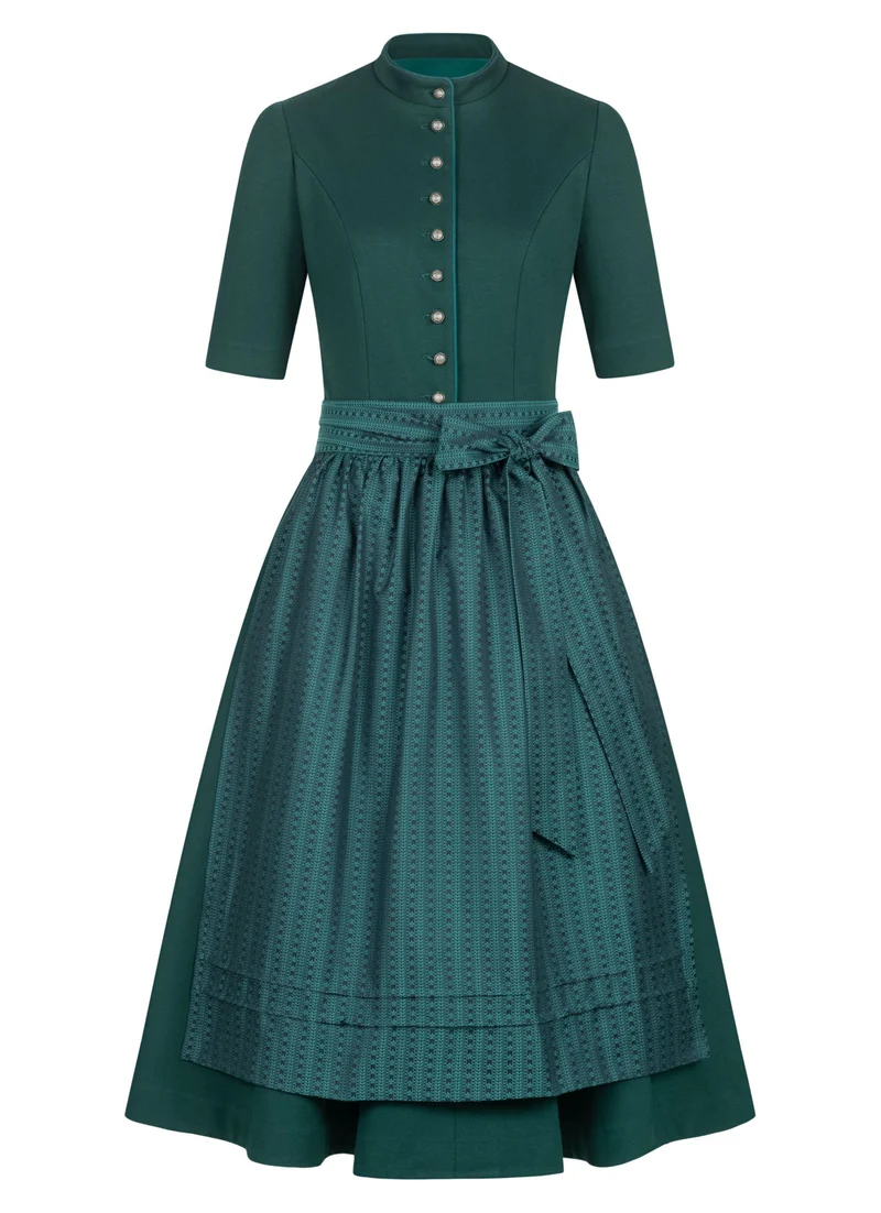 STRETCH DIRNDLKLEID CLASSY STEHKRAGEN 3/4 ARM PETROL