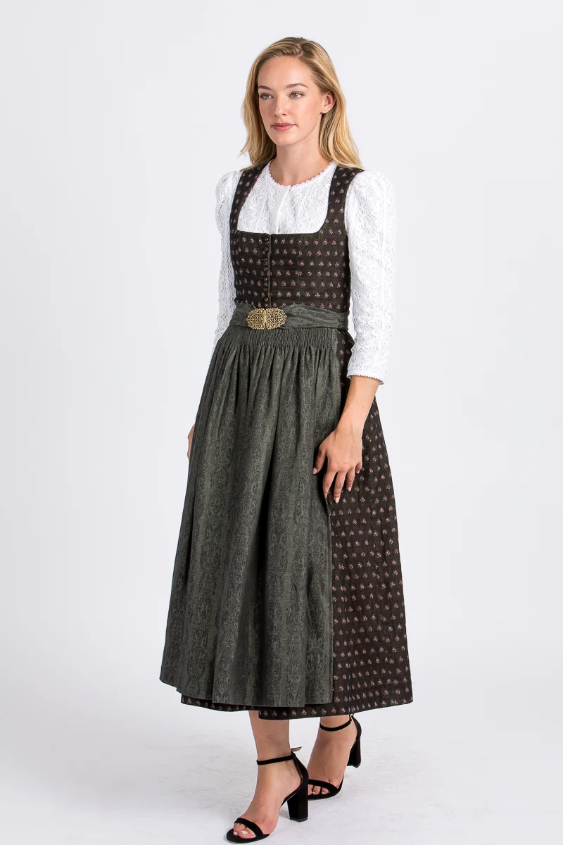 Gottseidank Dirndl Monika schwarz/oliv