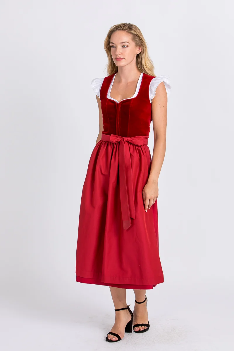 Almliebe Dirndl Christl rot