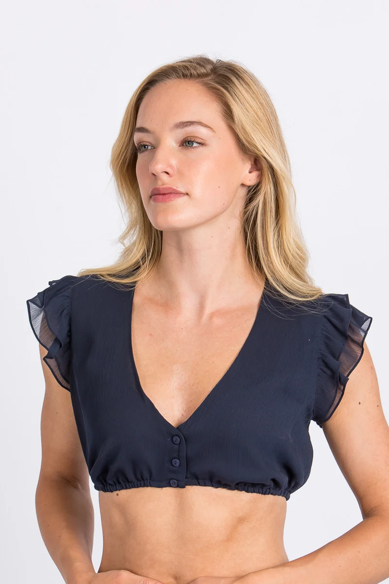 Wenger Dirndlbluse Amalia Blau
