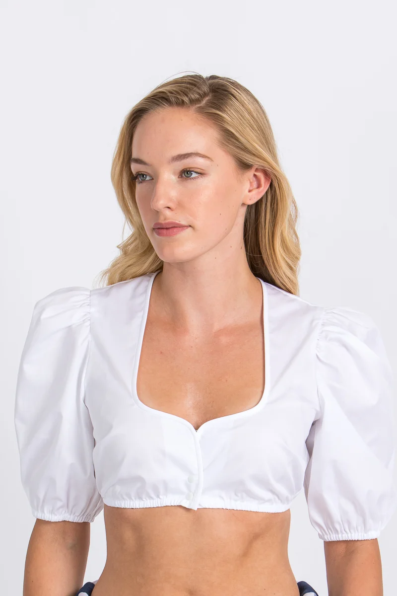 Heimatglück Dirndlbluse Heidi weiß