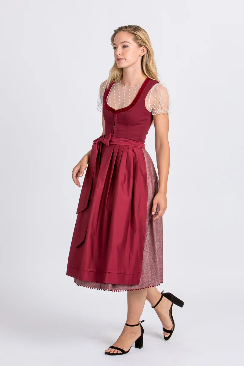 Heimatglück Dirndl Giulia vino