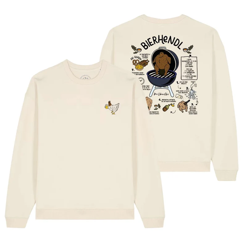 Unisex Rezept Pullover "Bierhendl"