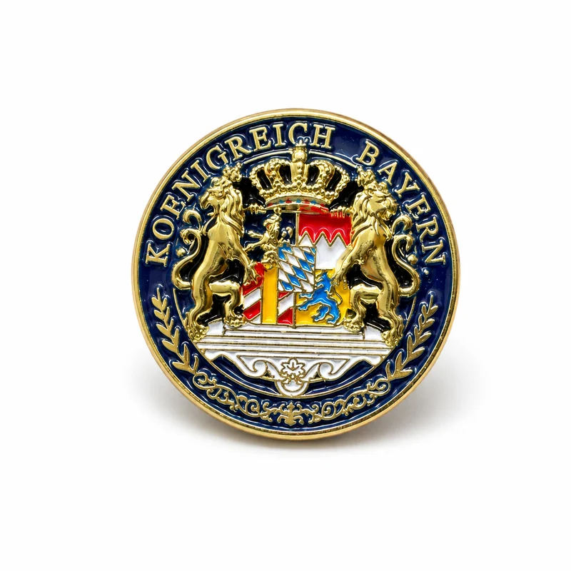 Bayern Pin Wappen bunt – Königreich Anstecker