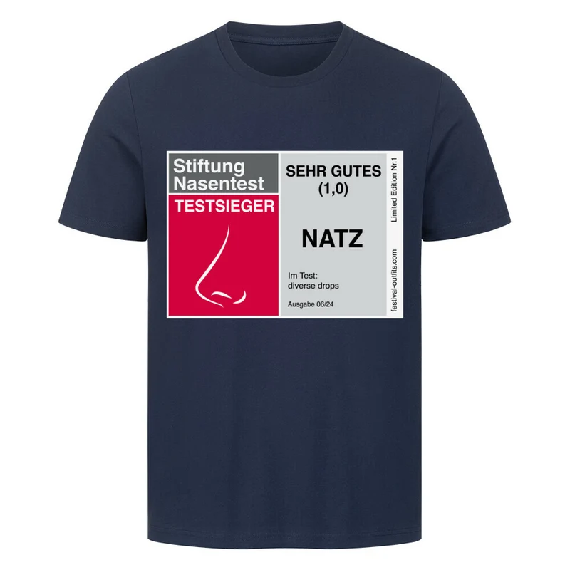 "Stiftung Nasentest - Sehr gutes Natz" Druffi Party T-Shirt