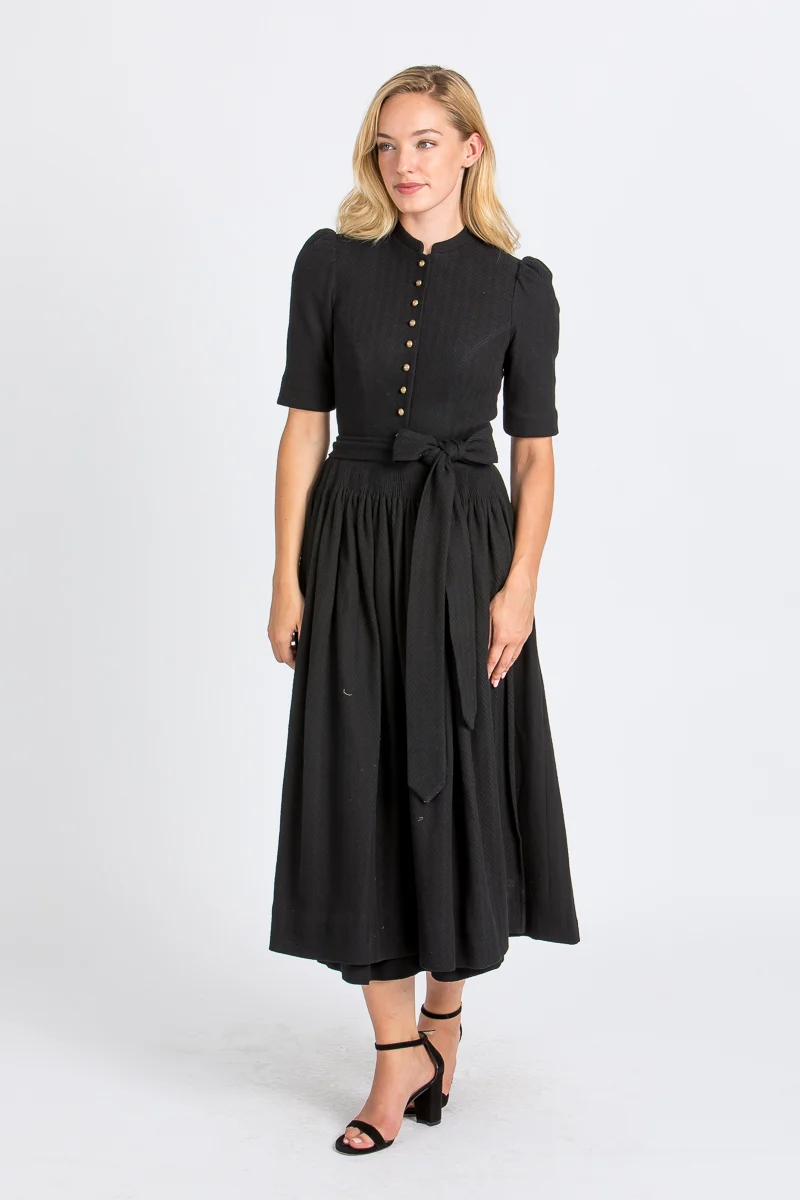 Gottseidank Ärmeldirndl Aurelia schwarzblau