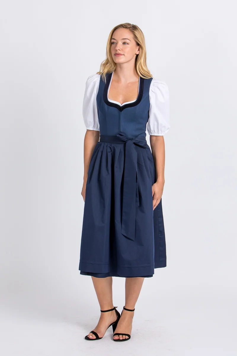 Heimatglück Dirndl Ariana blau