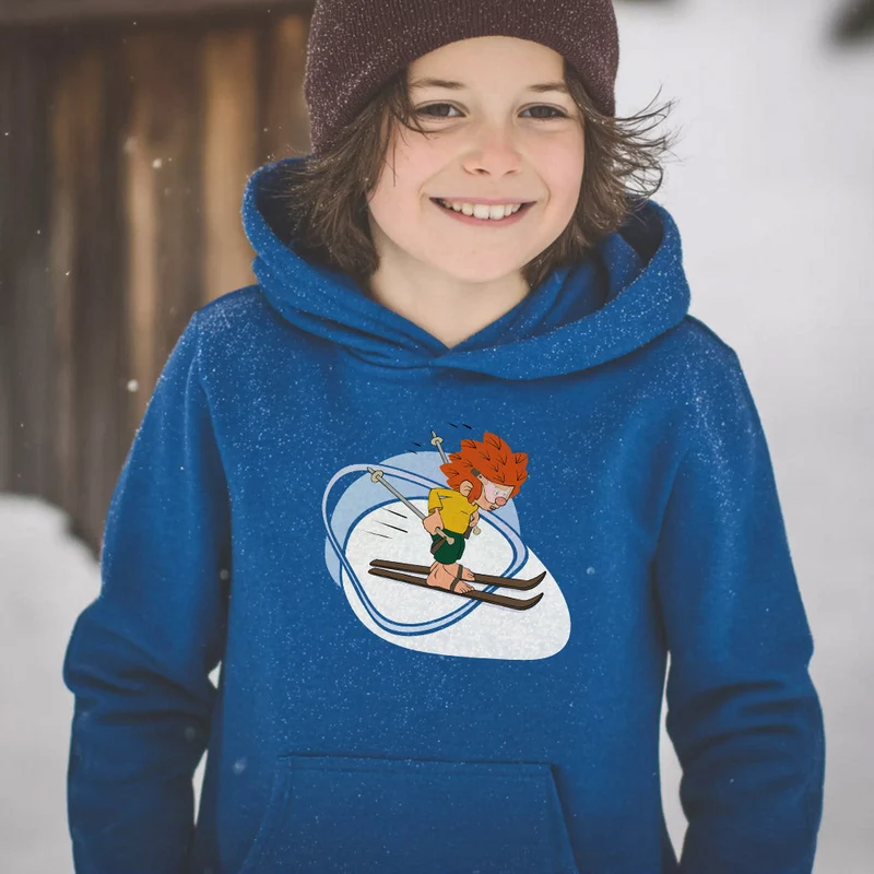 ®Pumuckl Hoodie Kinder "Skifahren"
